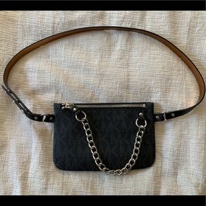 Michael Kors Adjustable Belt Bag with Chain